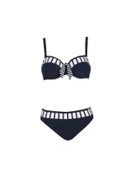 Bikini de mujer azul oscuro 44C
