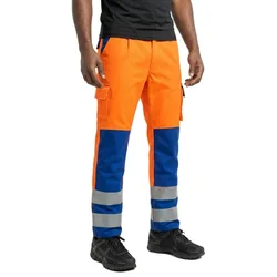 Pantalon De Travail Safe Compete 07179 Hi-Vis Orange / Royal 52