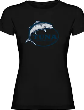 Tuna Fishing Club Short Sleeve T-shirt Black M Women - Kruskis - FashionsVida