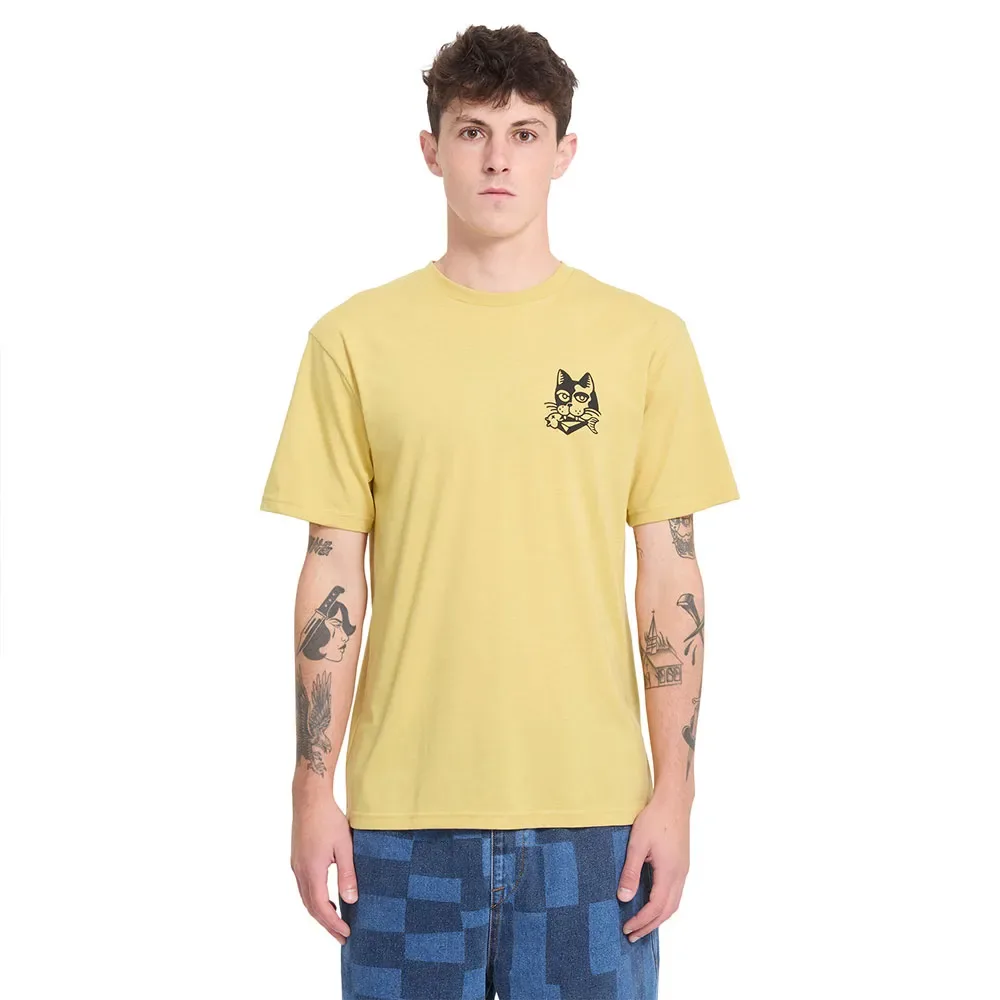 Maglietta A Maniche Corte Tasty Heather Mustard M - Volcom - FashionsVida