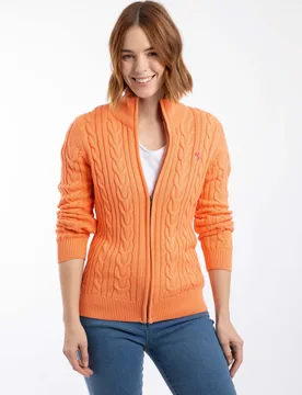Lunenne Womens Full Zip Cable Knit - - Size: 22 - Weird Fish - FashionsVida