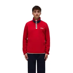 Felpa Con Mezza Zip Dergana Haute Red S