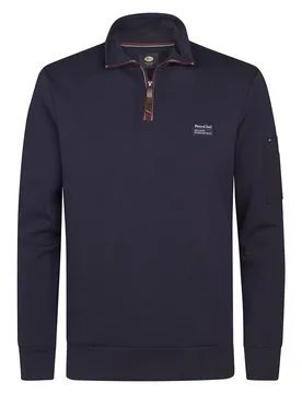 Felpa Con Mezza Zip M-3050-swc36 Royal Navy S - Petrol industries - FashionsVida