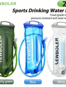 Mochila de hidratación NEWBOLER con bolsa de agua de 2L de gran capacidad, depósito de agua para ciclismo, senderismo, correr y viajar Azul 3L - Shein - FashionsVida