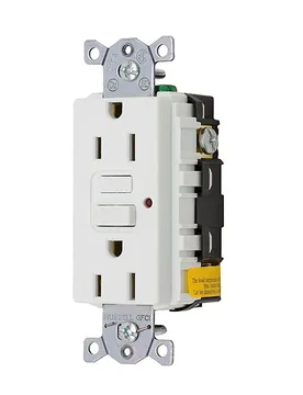 Gfci 125vc Duplex Receptacle 15a White One Size unisex - Hubbell - FashionsVida