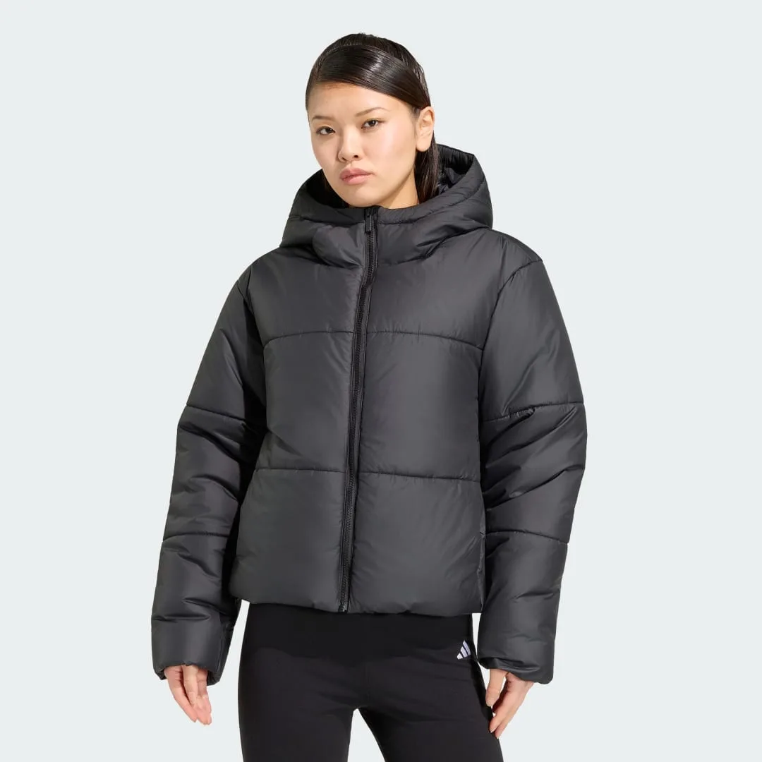 Giacca ESSENTIALS HIGHLOFT INSULATED PUFFER 2XS Black - Adidas - FashionsVida