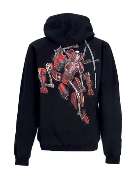 Felpa Cappuccio Uomo Deadpool Hoodie X Marvel X Nychos Black - PRIMITIVE - FashionsVida