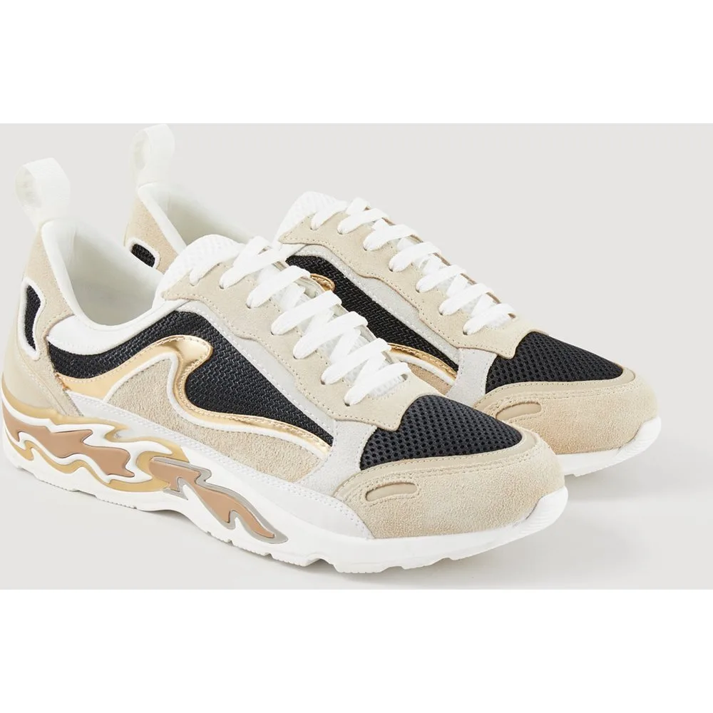 Zapatillas de mujer de piel chunky - sandro - FashionsVida
