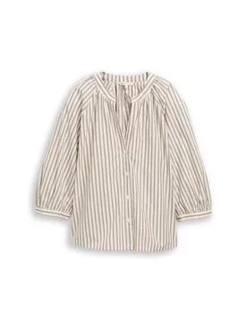 Poplin volume sleeve blouse female - XS - FashionsVida