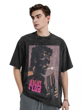 Fight Club Tyler Durden Smoking a Dynamite T-Shirt kawaii clothes Blouse men graphic t shirts - Aliexpress - FashionsVida