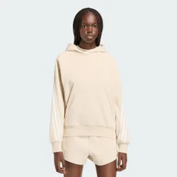 FELPA CON CAPPUCCIO KIT 3-STRIPES 2XL Crystal Linen / Off White