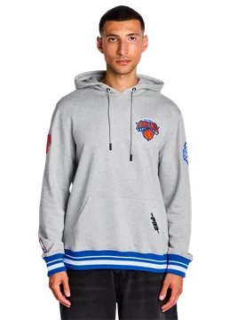 Knicks Day One Herren Kapuzenpullover - Grau - Größe L - Baumwoll-Fleece Grey L - Pro Standard - FashionsVida