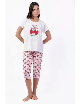 Pijama corto de mujer de punto de algodón detalles en relieve - Disney - FashionsVida