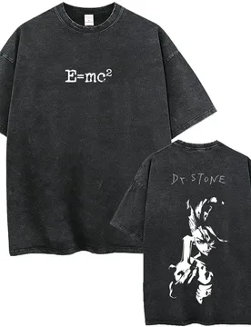 Washed Vintage Anime Dr. Stone T-shirt Manga Senku Ishigami Graphic T Shirt Men Women Fashion Casual Oversized O Collar T-shirts - Aliexpress - FashionsVida