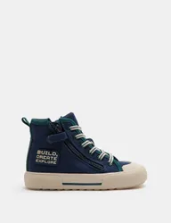 Kids' Minecraft™ Freshfeet™ High Tops (10 Small - 4 Large) Navy Mix male