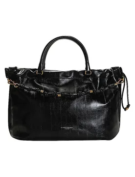 Ledertasche - Henkeltasche MORGANA schwarz damen - GIANNI CHIARINI - FashionsVida