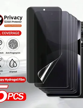 Set de 5 películas protectoras de pantalla de privacidad para Xiaomi 15 Ultra, 15T Pro, 14, 14T, 14T Pro, adecuado para Xiaomi Note 15 Pro Plus, 15 4 - Shein - FashionsVida