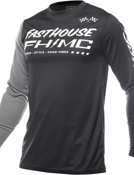 Maglia Moto Cross Bambino Carbon Method Nero Grigi taglia XS - Fasthouse - FashionsVida