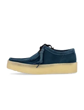 Scarpa Lifestyle Uomo Wallabee Cup Deep Blue - Clarks - FashionsVida