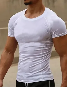 Men Running Compression T-shirt Short Sleeve Sport Tees Gym Fitness Sweatshirt Male Jogging Tracksuit Homme Athletic Shirt Tops - Aliexpress - FashionsVida