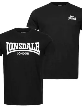 T-shirt à Manches Courtes Piddinghoe 2 Unités Black 3XL - Lonsdale - FashionsVida