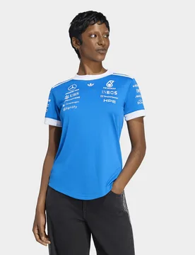 Womens Maglia Pilota Mercedes - Amg Petronas Formula 1 Team Blue Wonder, blu blu Donna taglia M - Adidas - FashionsVida