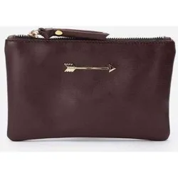 Cartera pequeña de piel, wallet arrow sin compartimentos
