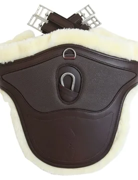 Lammfell-Stollengurt SPEZIAL braun 120 cm - Kentucky Horsewear - FashionsVida