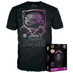 T-shirt à Manches Courtes Black Panter Marvel Black S unisex