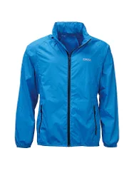 Herren Regenjacke Packable blau XS M