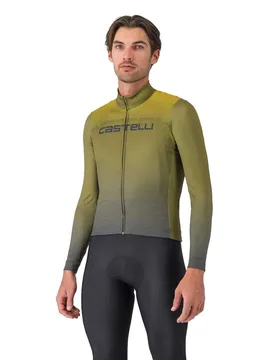 Maglia A Maniche Lunghe Apice Thermal Sage / Twilight Blue / Mango - Castelli - FashionsVida