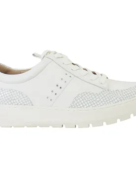 Abyss Ysenia Lizard Womens White Trainers Leather - Size Uk 5 - Vionic - FashionsVida
