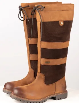 Tullymore Womens Tall Leather Boot - - Size: 6 - Rydale - FashionsVida