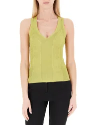 Canotta scollo V LIU JEANS VERDE LIME S