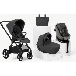 Trío Muum 5 gris + capazo Sleep + silla auto Kombifix gris