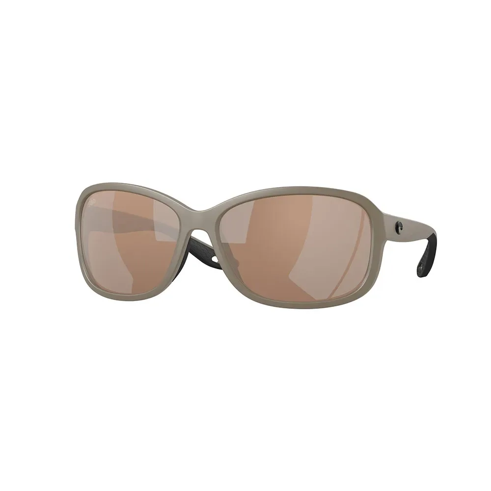 Seadrift Polarized Sunglasses Matte Sand Copper Silver Mirror 580G/CAT3 Women - Costa - FashionsVida