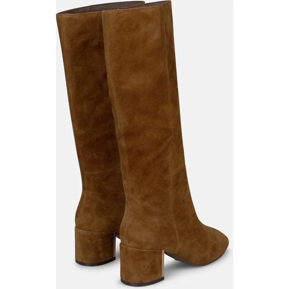 Botas básicas de mujer en ante con cierre cremallera - Alma en Pena - FashionsVida
