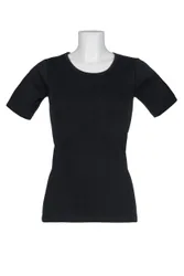 Pack Black 0.45 Tog Short Sleeve Vest Ladies Small - - Black - Size: Small