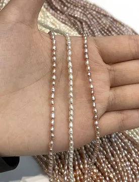 A Natural Freshwater Pearl Rice Isolation Pearl 2-3mm For Jewelry Making DIY Necklace Bracelet Chains Earrings Accessory - Aliexpress - FashionsVida