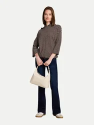 Longsleeve mit Kapuze Braun M