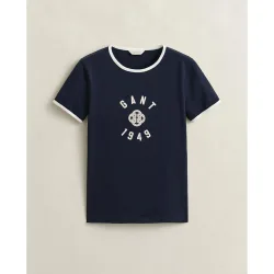 Camiseta de mujer Ringer de manga corta