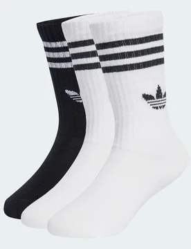 Calze 3 Pairs 16-18 White / Black - Adidas - FashionsVida