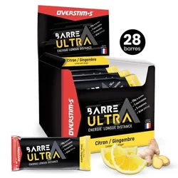 Boîte De Barres énergétiques Ultra Citron Et Gingembre 40g 28 Unités