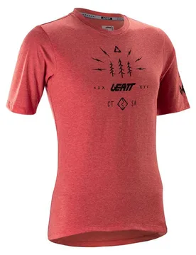 Maglia A Maniche Corte Gravity 3.0 Dusty Red - Leatt - FashionsVida