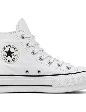Zapatillas casual de mujer Chuck Taylor All Star Lift Clean Platform Alta Piel - Converse - FashionsVida
