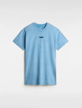 Womens Center Vee Wash Tee Dress - Blue Cotton - Size X-Small - Vans - FashionsVida
