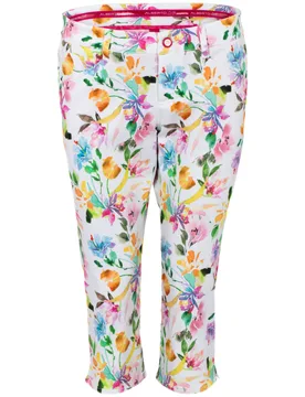 Caprihose Mona-C-WR, weiss 36 - Alberto - FashionsVida