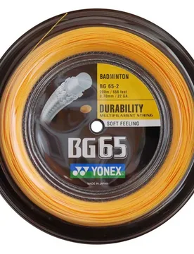 Bg 65 200 M Badminton Reel String Orange 0.70 mm - Yonex - FashionsVida