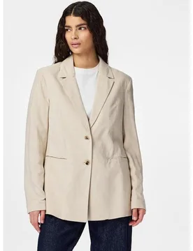 Pieces - Blazer de mujer de lino - Pieces - FashionsVida