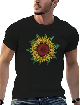 Mosaic Sunflower T-Shirt man t shirt summer t shirt for man cotton t shirt pack T-shirt - Aliexpress - FashionsVida